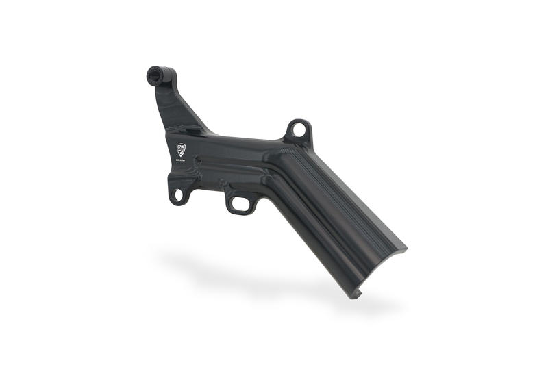 Cover tubazioni con supporto serbatoio freno posteriore Ducati Nero