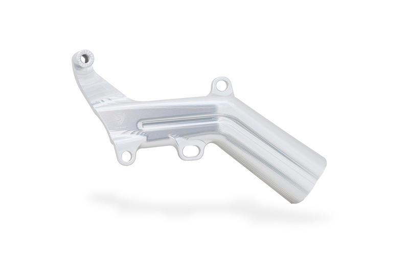 Cover tubazioni con supporto serbatoio freno posteriore Ducati Argento