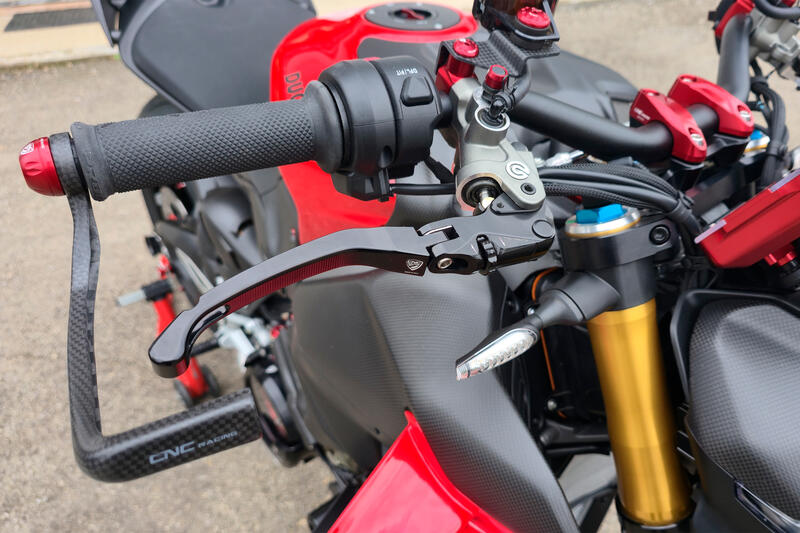 Brake lever RACE EVO Folding For Brembo Semi-Radil Master Cylinders Black/Black