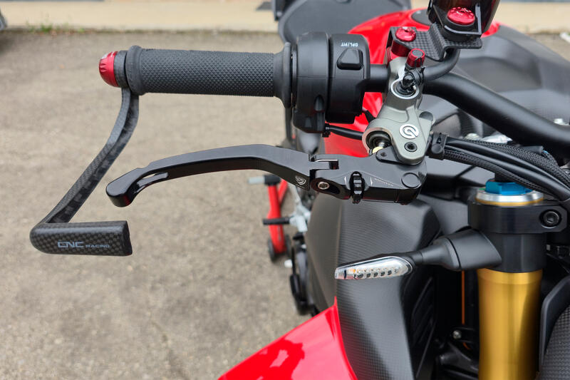 Brake lever RACE EVO Folding For Brembo Semi-Radil Master Cylinders Black/Black