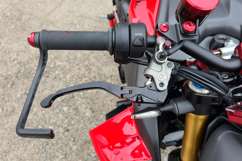 Brake lever RACE EVO Folding For Brembo Semi-Radil Master Cylinders Black/Black