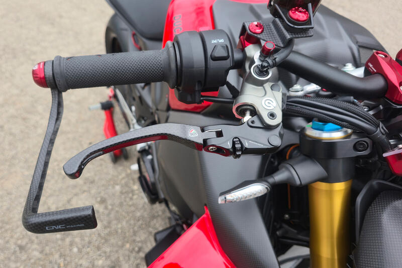 Leva freno RACE EVO Pieghevole Carbonio Lucido Per Pompe Freno Brembo Semi-Radiali Black