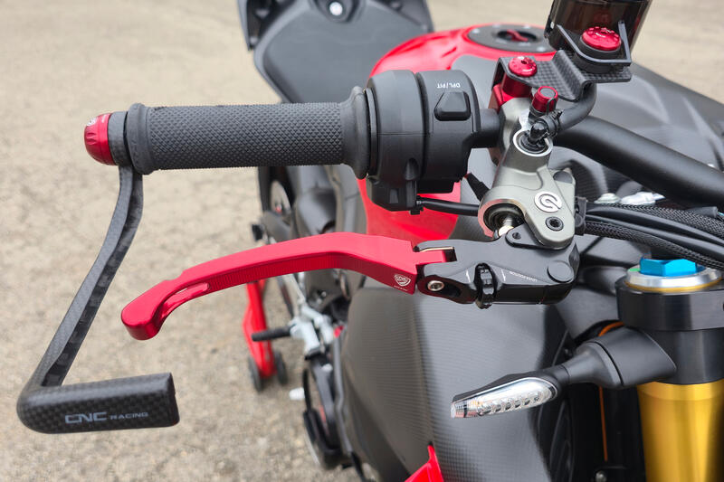 Brake lever RACE EVO Folding For Brembo Semi-Radil Master Cylinders Red/Black