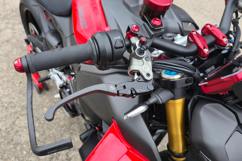 Leva freno RACE EVO Pieghevole Carbonio Opaco per pompe freno Brembo semi-radiali Black