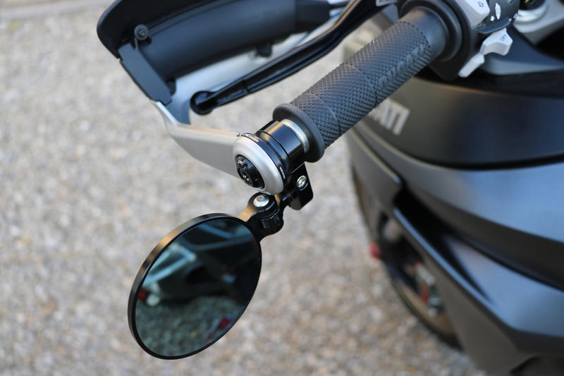 Adattatore specchio bar-end Rocket per Multistrada Nero