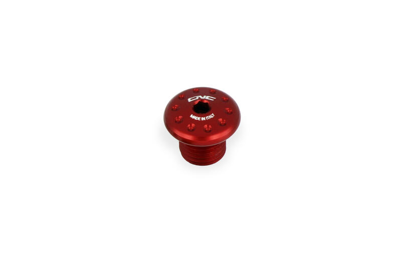 Mirror Blanking Plug M10 - Thread RH Red