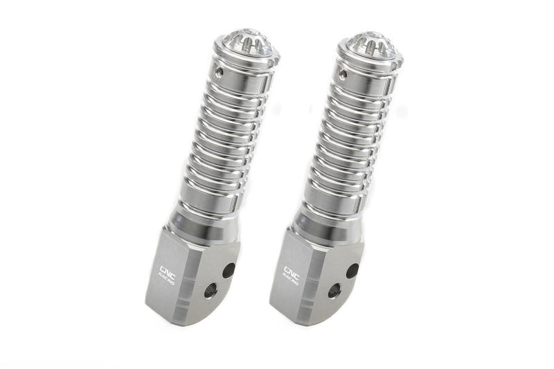 Poggiapiedi passeggero per pedane originali Ducati Argento