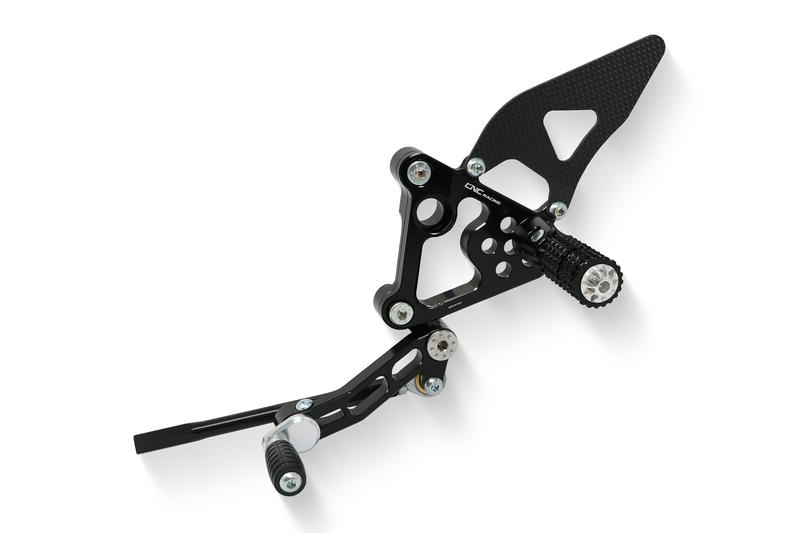 Pedane regolabili Ducati 848 1098 1198 Nero