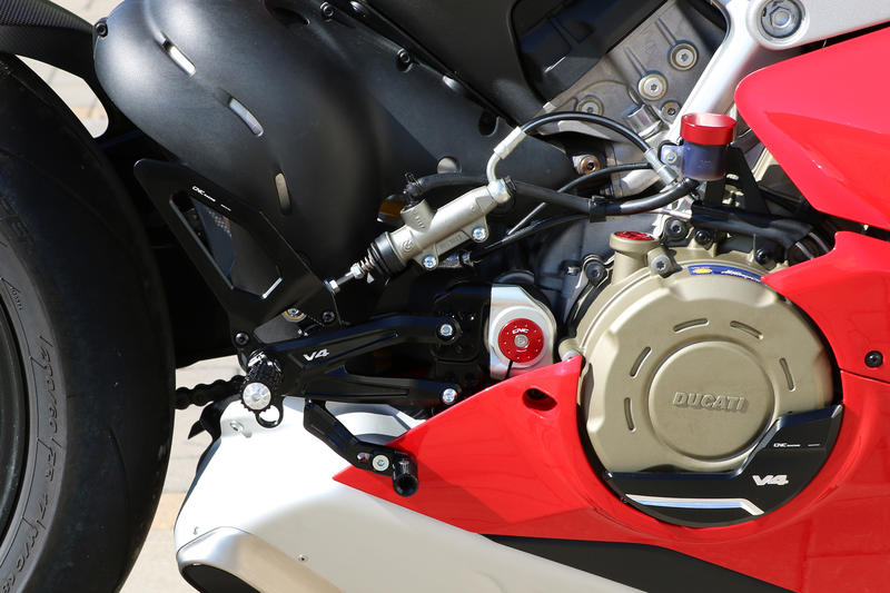 Pedane regolabili Ducati per serie Panigale V4 Nero