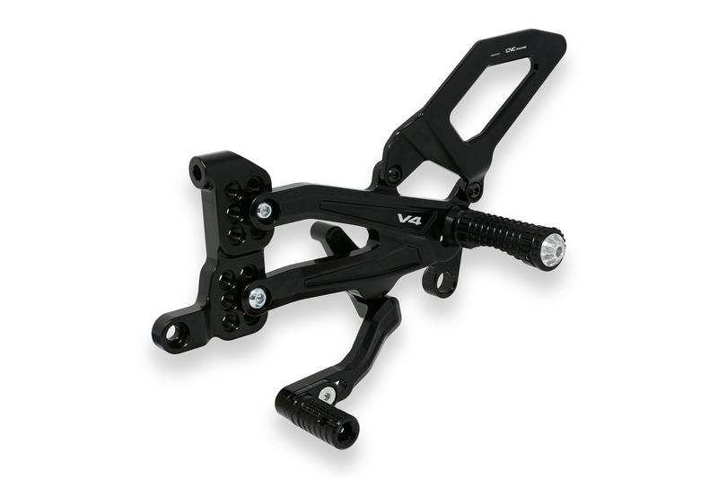 Pedane regolabili Ducati Panigale V4 - EASY Nero