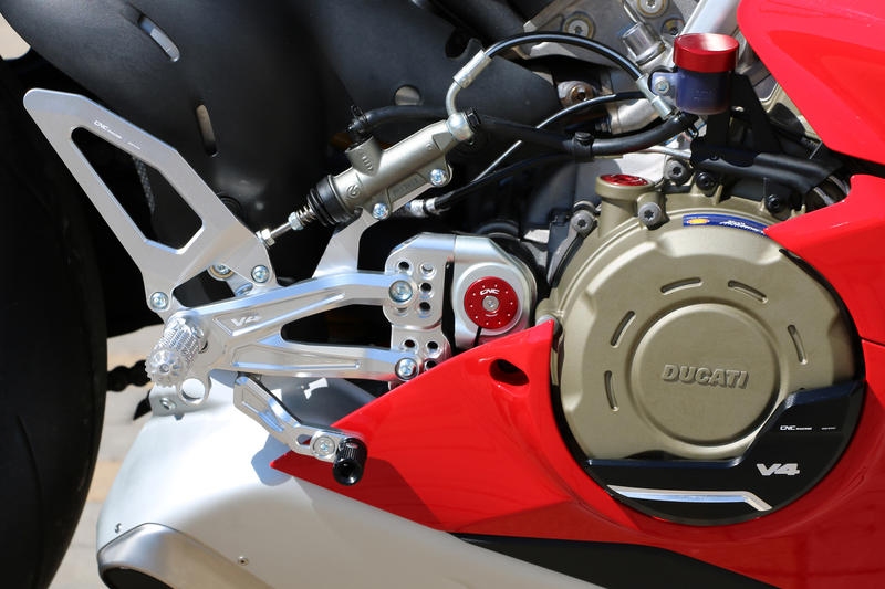 Pedane regolabili Ducati Panigale V4 - EASY Argento