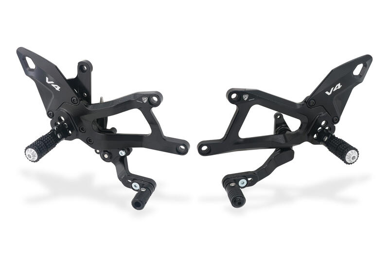 Pedane regolabili Ducati Panigale V4 Nero