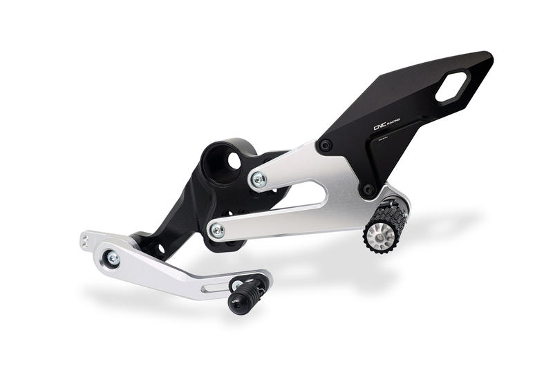 Pedane regolabili Aprilia RS 660 - Tuono 660 Nero/Argento