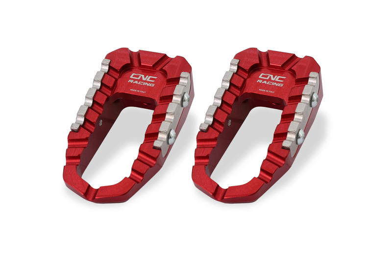 Kit poggiapiedi TOURING - pilota Rosso