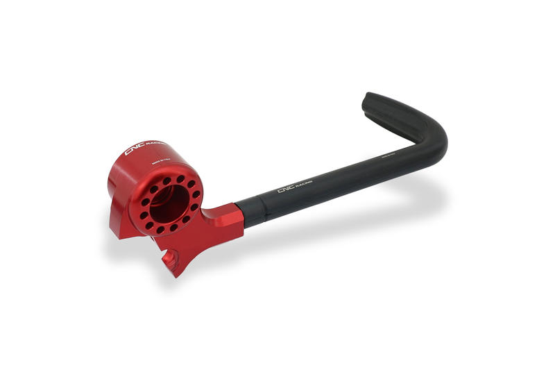 Lever-Guard Street - Protezione leva freno anteriore con attacco specchio Rosso