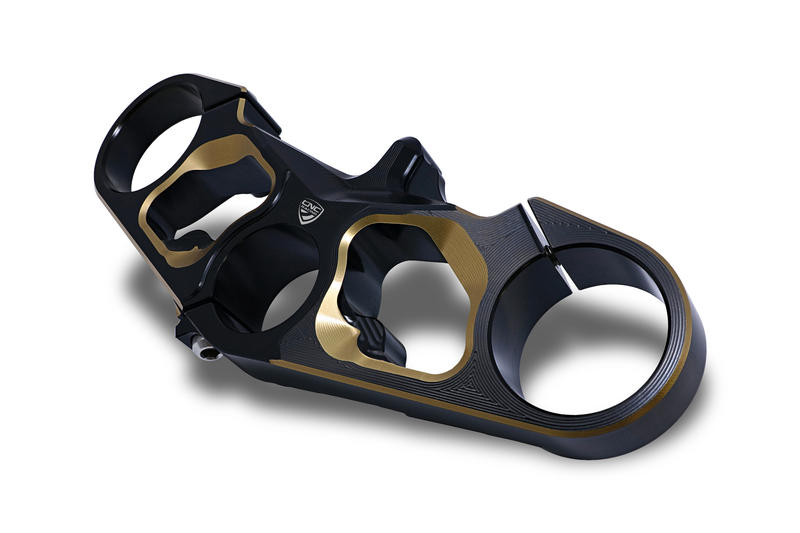 Piastre di sterzo - Superiore - Bicolor Nero/Bronzo