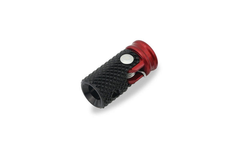 Puntalino snodato Sport leva cambio - M6 Nero/Rosso