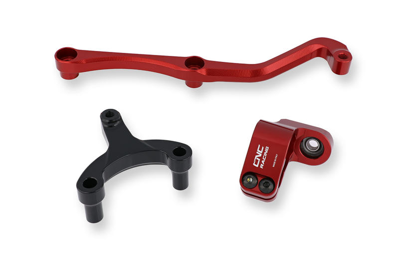 SUPPORTO AMMORTIZZATORE DI STERZO MV AGUSTA BRUTALE 800 MY2016 - per riser CNC Racing Rosso