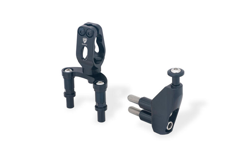 Supporto ammortizzatore di sterzo Ducati Hypermotard 950/950 SP per piastre di sterzo CNC Racing PS535/PS536 Black/Black