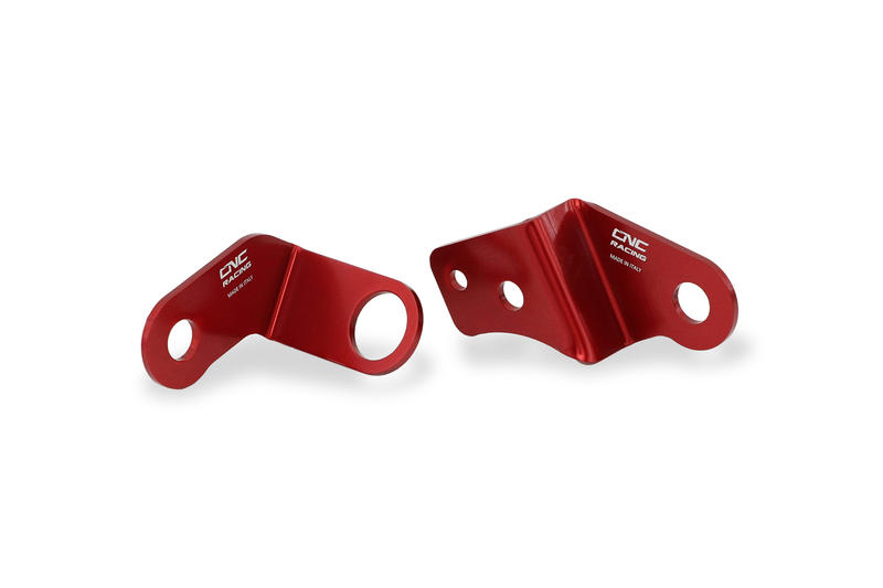 Kit staffe serbatoio fluido freno e frizione Ducati Monster, Streetfighter V4 e V2 Rosso