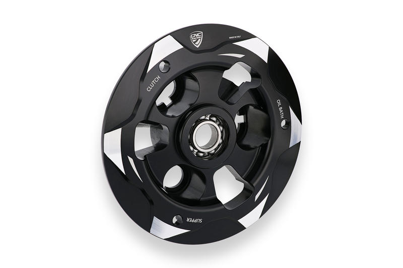 Piattello Spingidisco Frizioni ad olio Ducati con cuscinetto Panigale Streetfighter Multistrada Diavel V4 - BICOLOR Nero