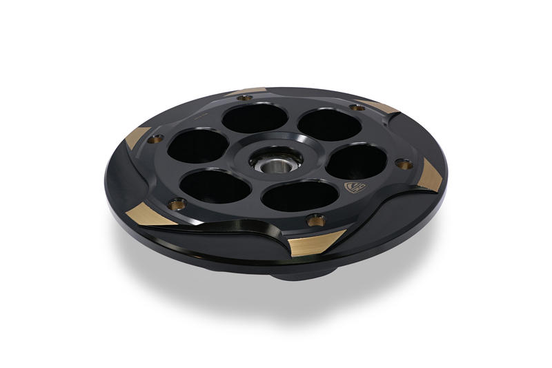 Piattello spingidisco frizione antisaltellamento MV Agusta con cuscinetto - Bicolor Nero/Bronzo