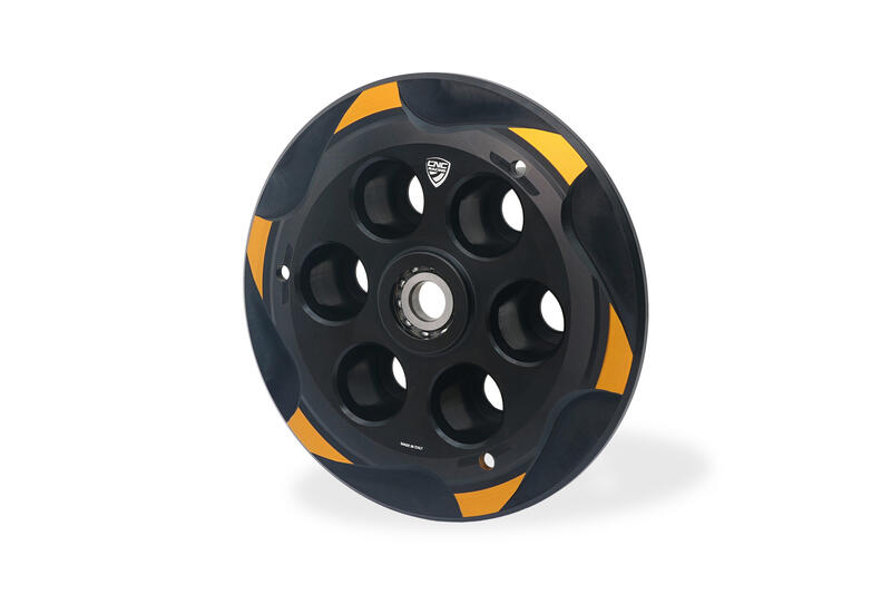 Piattello spingidisco frizione MV Agusta con cuscinetto - Bicolor Black/Gold