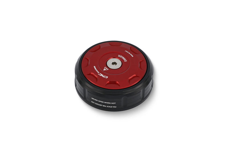Cover tappo radiatore Ducati BICOLOR Nero/Rosso