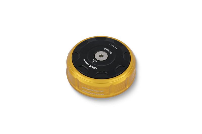 Cover tappo radiatore Ducati BICOLOR Oro/Nero