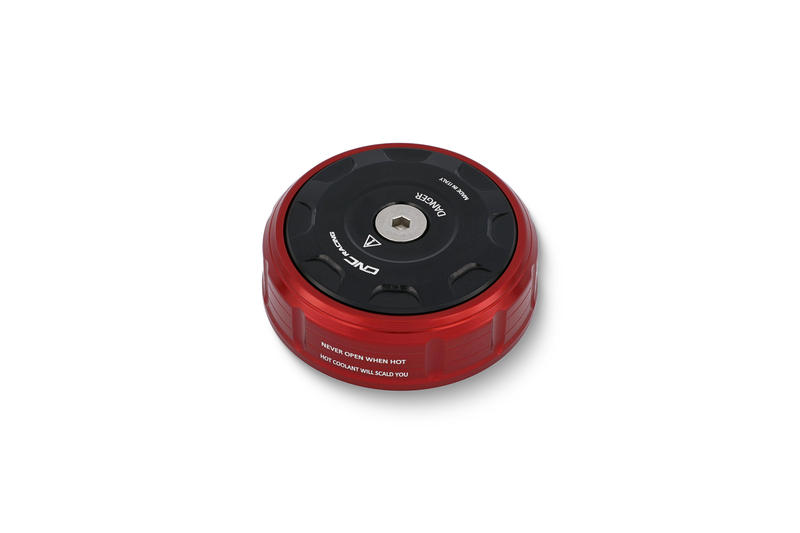 Cover tappo radiatore Ducati BICOLOR Rosso/Nero