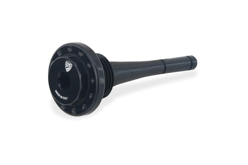 Tappo carico olio Exagon M18x1,5 con asta livello Nero