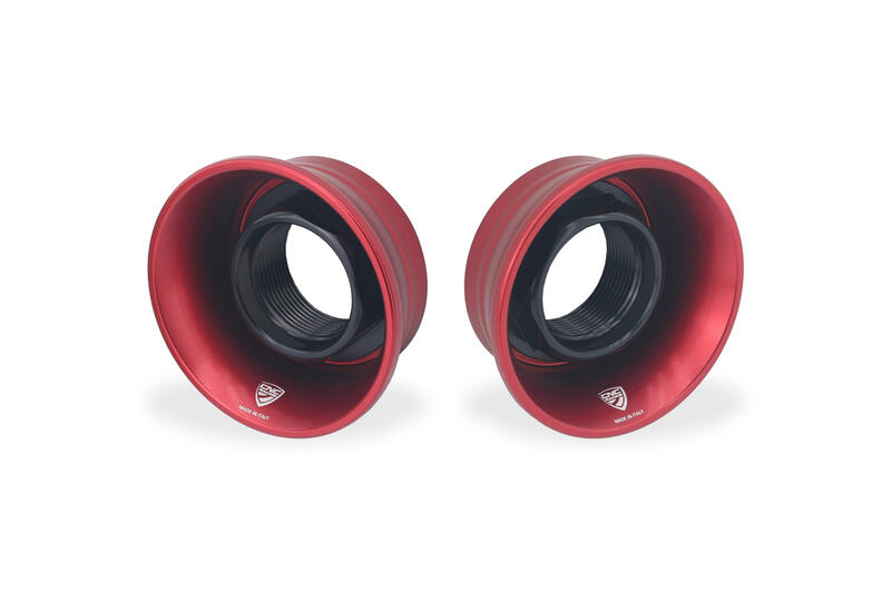 Tamponi protezione ruota posteriore Ducati - RACE Rosso/Nero