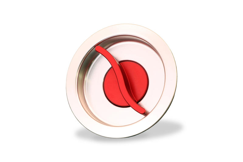 Tappo serbatoio carburante - chiusura Fast Open BICOLOR Argento/Rosso