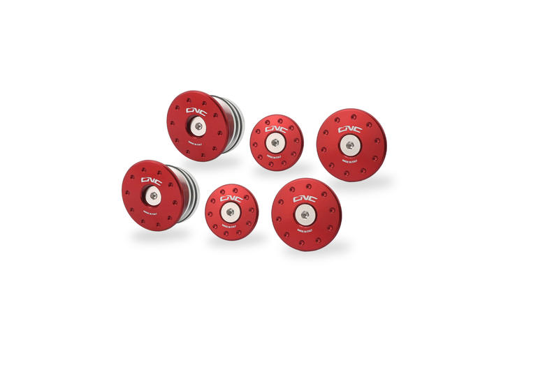 Kit tappi telaio Ducati Monster 937 (per montaggio con TC325) Rosso