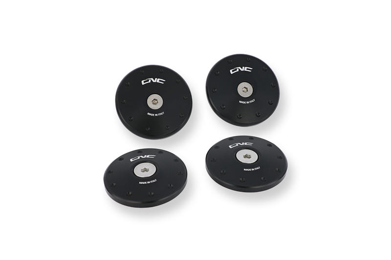 Tappi telaio Ducati Multistrada 1200 - fori grandi Nero