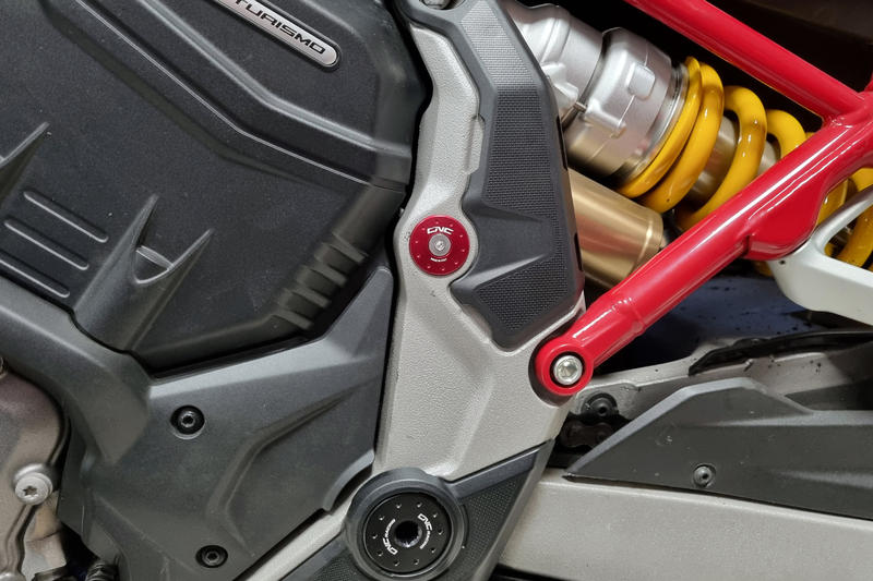 Tappi telaio Ducati Multistrada V4 - fori piccoli Rosso