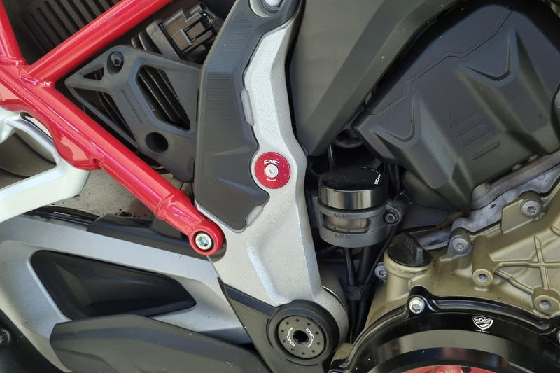Tappi telaio Ducati Multistrada V4 - fori piccoli Rosso
