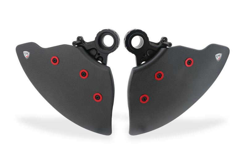 GP DUCTS EVO - Sistema Raffreddamento Impianto Frenante - Carbonio Opaco Rosso